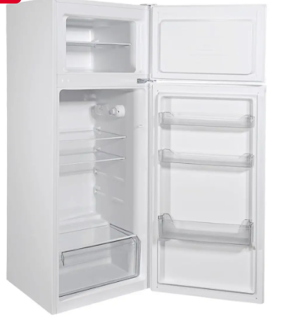 Холодильник-GRW-143DD (білий), двокамерний, верхня млороз, 143см GRUNHELM